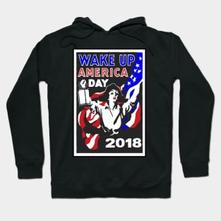 Wake Up America Woke Protest Resist Feminist Revolution 2018 Election Democrat Republican Vote Hoodie